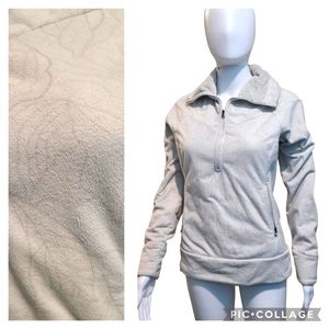 The North Face Cream Quarter Zip Sweater